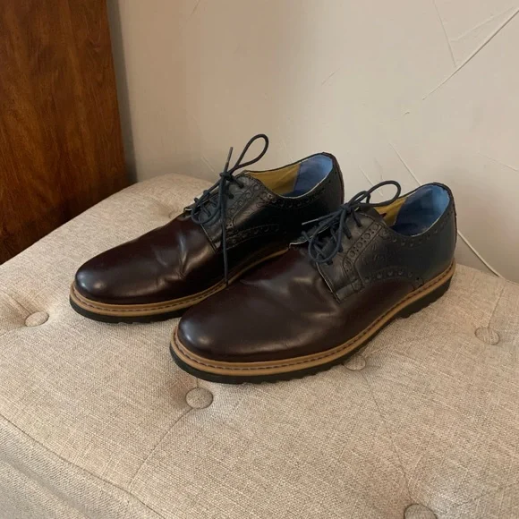 Robert Graham men’s Bethune Box Leather Derby Oxford Dress Shoes 11M - Picture 3 of 9